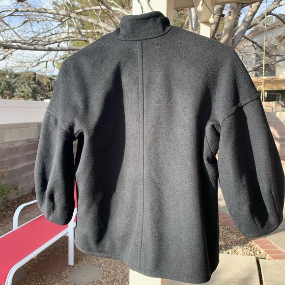 BCBG Maxazria black wool pea coat size XS - Picture 2 of 16